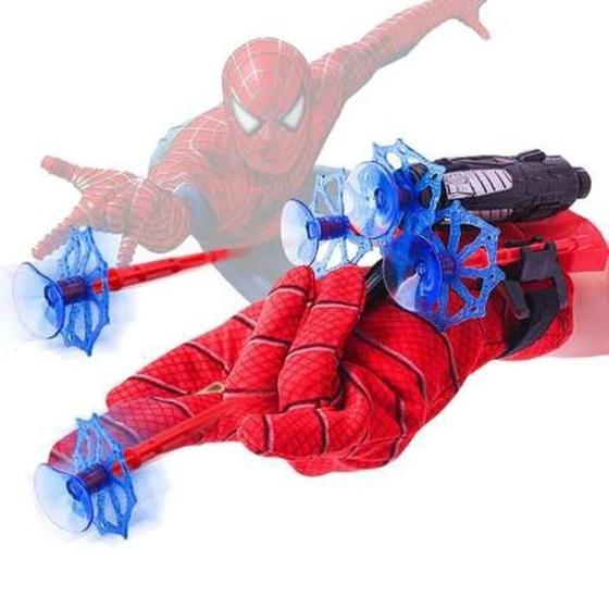 Lançador lança teia homem aranha com ventosa presente menino - Online ...