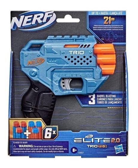 Imagem de Lançador Nerf Elite 2.0 Trio Td-3 Hasbro E9957