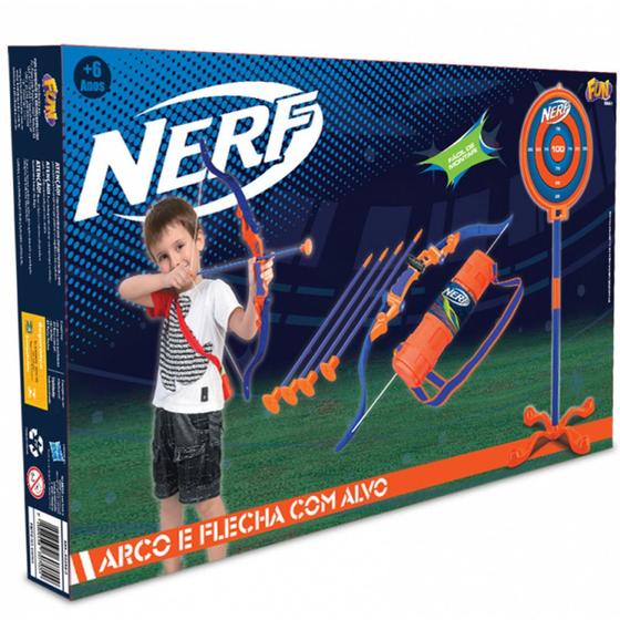 Lançador Nerf - Kit Arco e Flecha com Alvo Infantil - Fun Menor preço em Lançador Nerf - Kit Arco e Flecha com Alvo Infantil - Fun