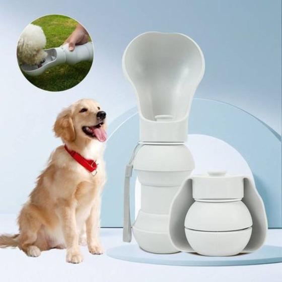 Imagem de Lançamento Bebedouro Portátil para Pets Capacidade 300ml Ideal para Caminhadas Passeios e Livre de BPA