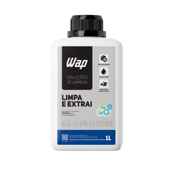 Imagem de Lançamento Detergente Limpador para Extratoras WAP LIMPA E EXTRAI 1L com Fragrância e sem Espuma Premium Nacional