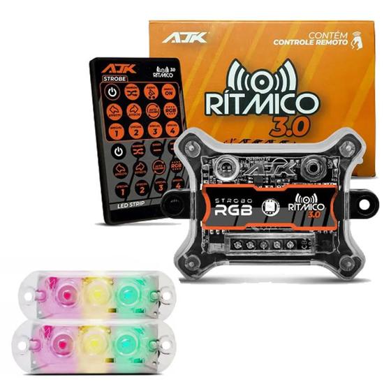 Imagem de Lançamento Kit Strobo Rítmico Ajk 3.0 3Geração Com 2 Faróis