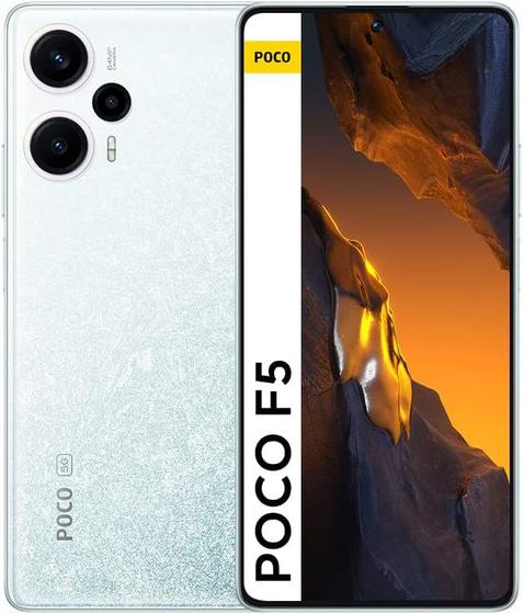 Celular Smartphone Xiaomi Poco F5 256gb Branco - Dual Chip
