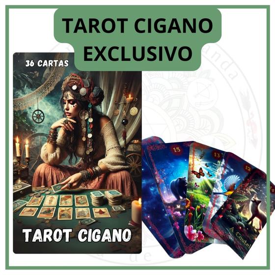 Imagem de LANÇAMENTO Tarot Cigano Exclusivo 36 Cartas Plastificado com Manual