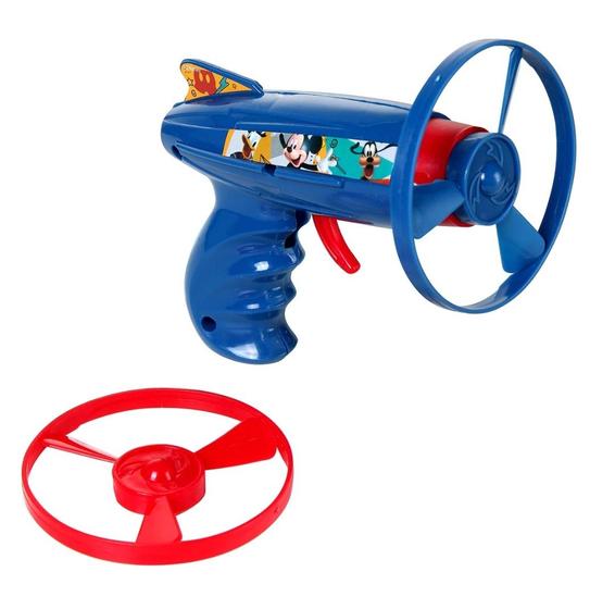 Imagem de  Lançar Dsico Brinquedos Infantil Crianças Colorido Lançador com 3 Discos Giratório Plastico Esporte
