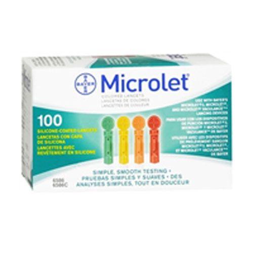 Imagem de Lancetas Bayer Microlet Coloridas - Pacote com 200 Unidades