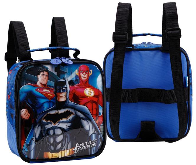 Imagem de Lancheira Batman Superman Bolsa Térmica Escolar Infantil DC