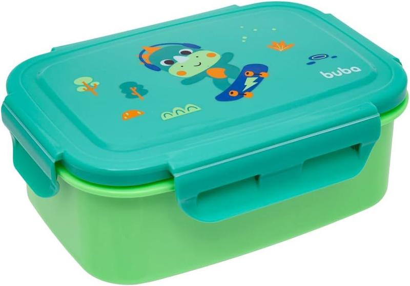 Imagem de Lancheira Bento Box Inox Zoo Dino 600ml - Buba