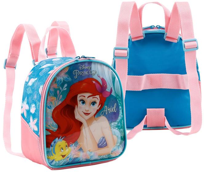 Imagem de Lancheira Escolar Pequena Sereia Ariel Bolsa Térmica Disney