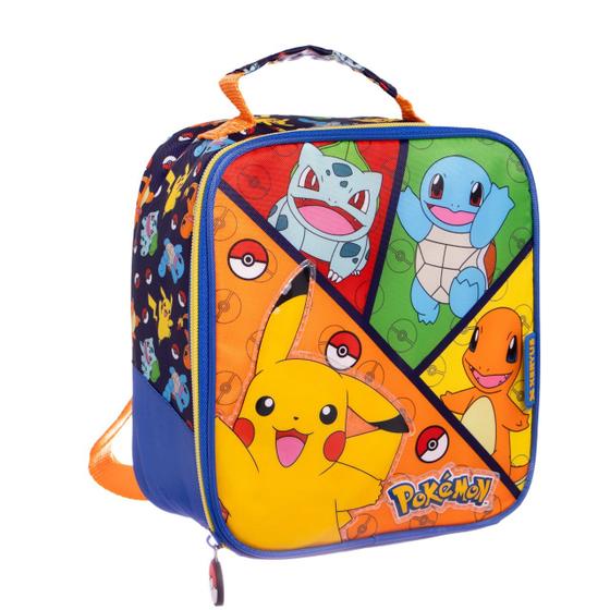 Imagem de Lancheira Escolar Pokémon Bolsa Térmica Mochila Infantil 