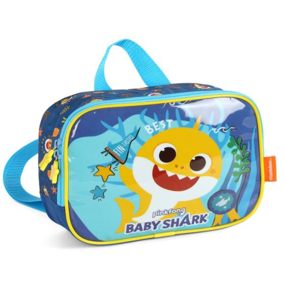 Imagem de Lancheira Escolar Termica Meninos Mochila Baby Shark Azul