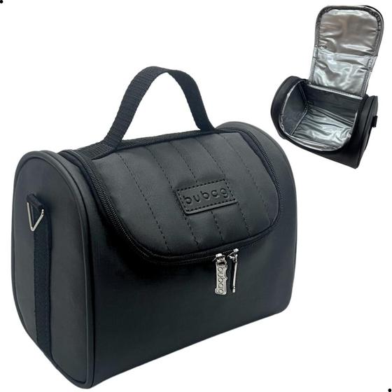 Imagem de Lancheira Gold Mochila Bolsa Termica Masculina Preta Lanche Bebidas Adulto Infantil Refeição Merenda 