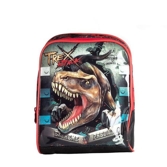 Imagem de Lancheira Infantil Clio Style T-Rex Preto/Vermelho