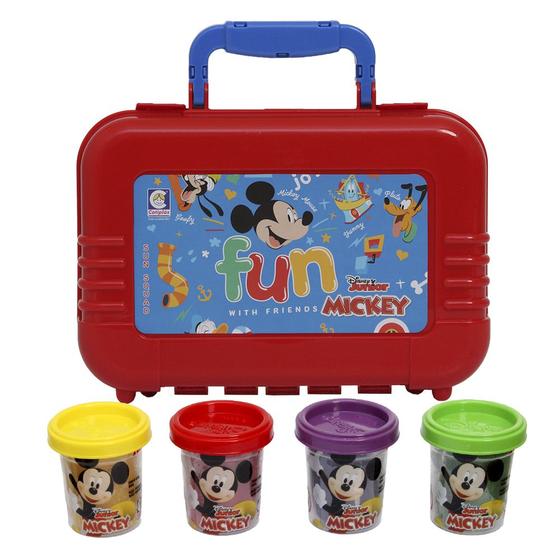 Imagem de Lancheira Mickey Disney Junior Kit Massinhas Maleta Escolar