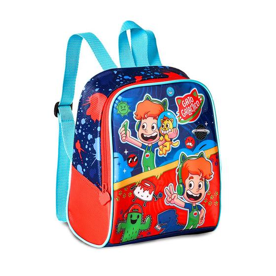 Imagem de Lancheira Mini Mochila Gato Galáctico Térmica Infantil Meninos Youtuber Kids Criança Bebê