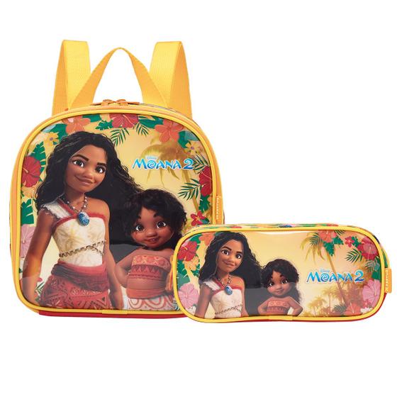 Imagem de Lancheira Moana Térmica Escolar Com Estojo Disney Infantil