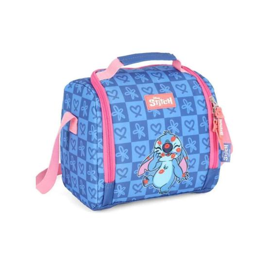 Imagem de Lancheira Térmica Azul Escolar Stitch Disney Classics Luxcel