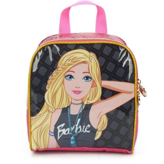 Lancheira Térmica Barbie Mão Costas Luxcel Preto - Lancheira Infantil ...