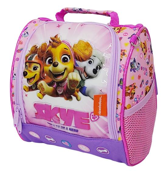 Imagem de Lancheira Térmica Escolar Patrulha Canina Skye Rosa Original Chenson - PPY2406