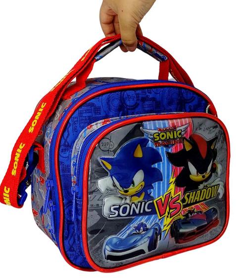 Imagem de Lancheira Térmica Escolar Sonic Racing Infantil M Novo Original 8800010019113