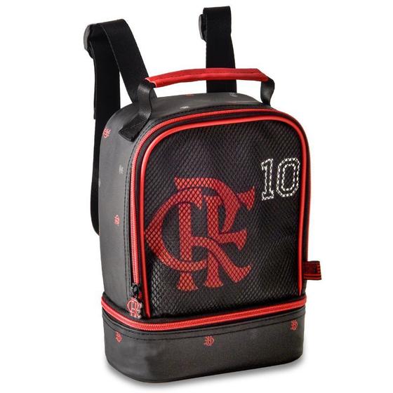 Imagem de Lancheira térmica Flamengo Bolsa Escolar Futebol Infantil