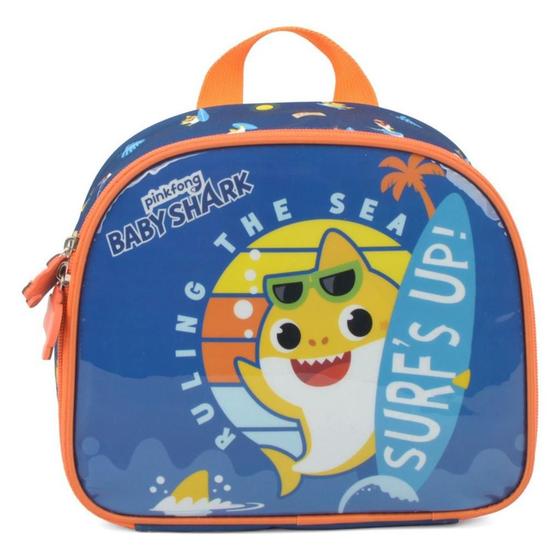 Imagem de Lancheira Térmica Infantil Escolar Menino Baby Shark Praia Luxcel