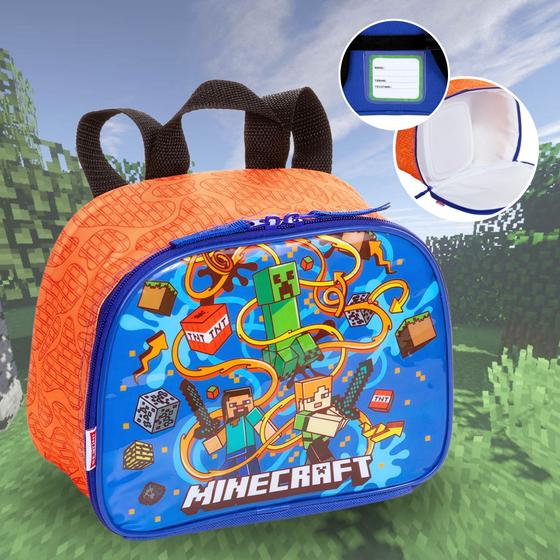 Imagem de Lancheira Térmica Infantil Menino Minecraft Merendeira