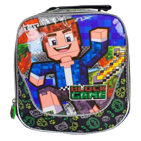 Lancheira Térmica Infantil Minecraft Block Game Vozz - Pacific ...