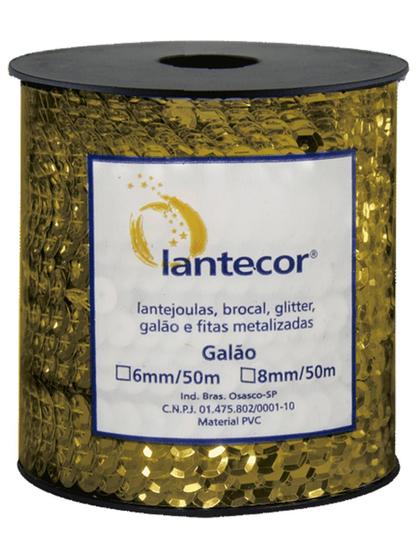 Imagem de Lantejoula Metalizada 6mm Lantecor Rolo com 50 Metros