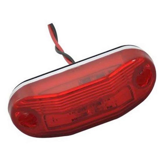 Imagem de Lanterna 2 leds lateral e teto para Ônibus - Vermelho