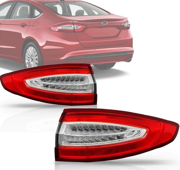 Imagem de Lanterna Canto Ford Fusion 2013 2014 2015 2016 Com Led