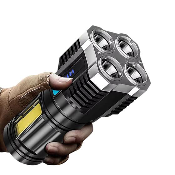 Imagem de Lanterna Com 5 Luzes Leds e 1 lateral USB Recarregável Luz LED LEY2221