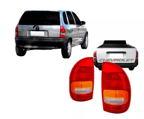 Imagem de Lanterna corsa 94/99 hatch 4 p/sw/pick-up tricolor re cristal 