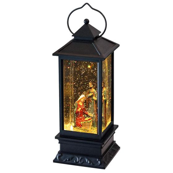 Imagem de Lanterna de Bola de Neve com Música Natalina - 12 Polegadas - Com Timer