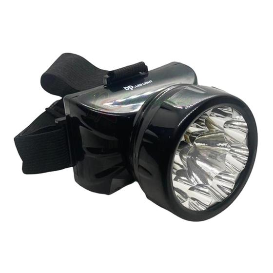 Imagem de Lanterna De Cabeça 9 Leds Recarregável Dp 781 Caça Pesca