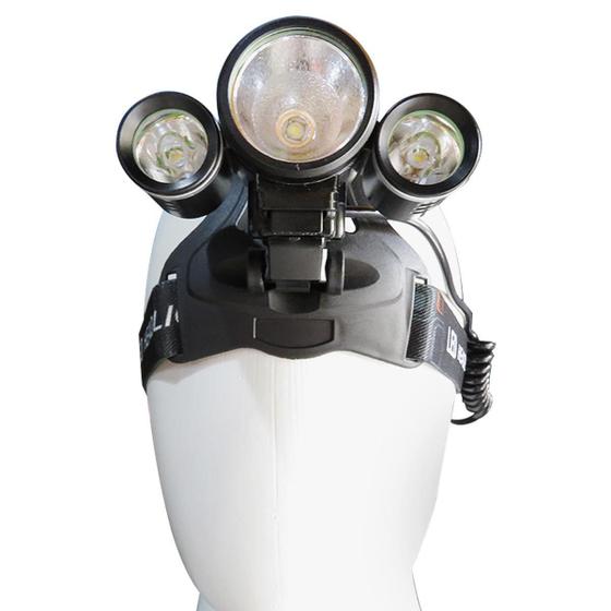 Imagem de Lanterna de Cabeça B-MAX BM-808 para Ciclismo com 3 LED's