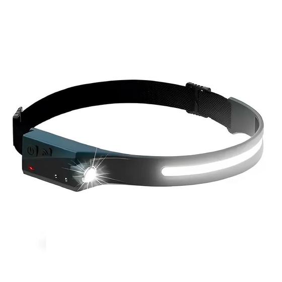 Imagem de Lanterna De Cabeça Com Sensor 5 Modos De Luz Recarregável