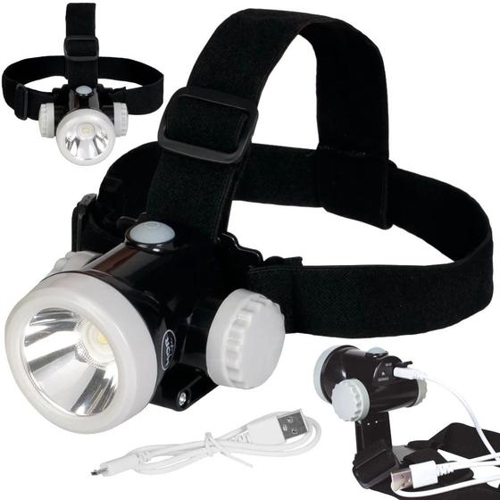 Imagem de Lanterna de Cabeca Led Recarregavel 100 Lumens Mor