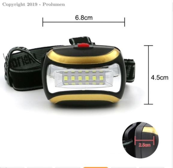 Imagem de Lanterna de cabeça  LEDs - A prova d água IP 55 - Ref. 3417