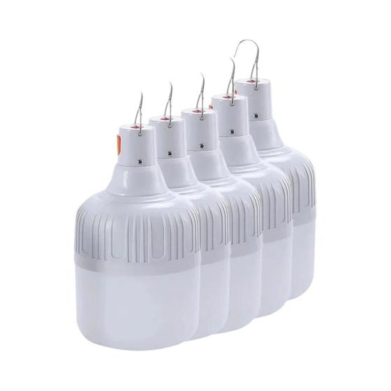 Imagem de Lanterna De Emergência LED Recarregável USB 60W 80W Para Camping, Portátil Com Gancho Para