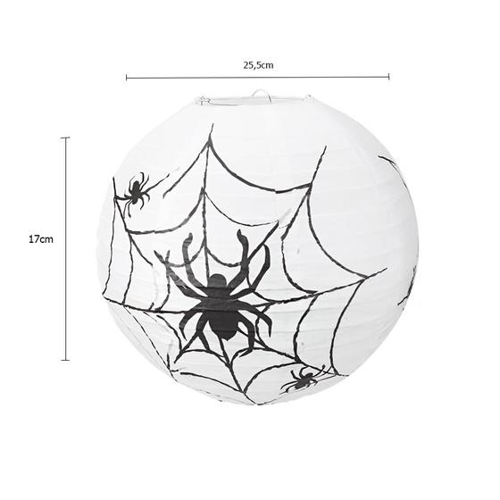 Imagem de Lanterna de Papel - Teia de Aranha de Halloween - 25 cm - 1 unidade - Rizzo