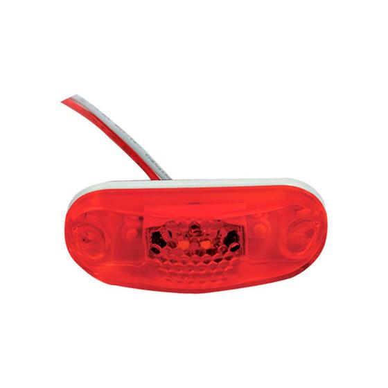 Lanterna de placa 2 leds 24v vermelha ou delimitadora usada em ônibus e baú em acrílico d Menor preço em Lanterna de placa 2 leds 24v vermelha ou delimitadora usada em ônibus e baú em acrílico d