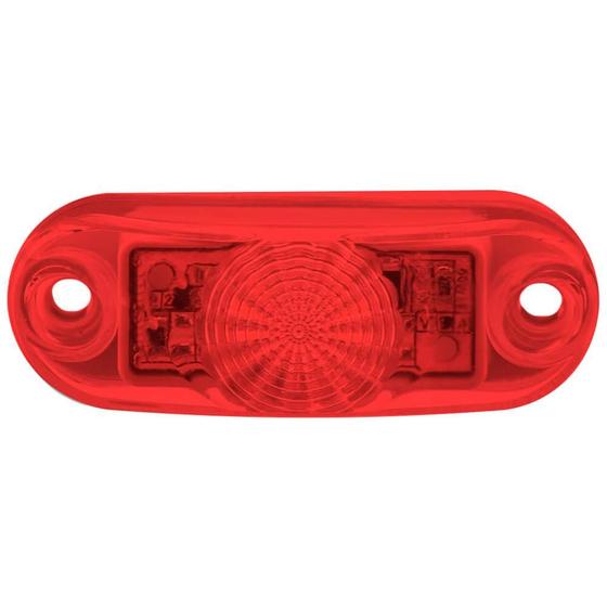 Imagem de Lanterna Frontal Delimitadora Led Vermelha Para Caminhões 12V/ 24V