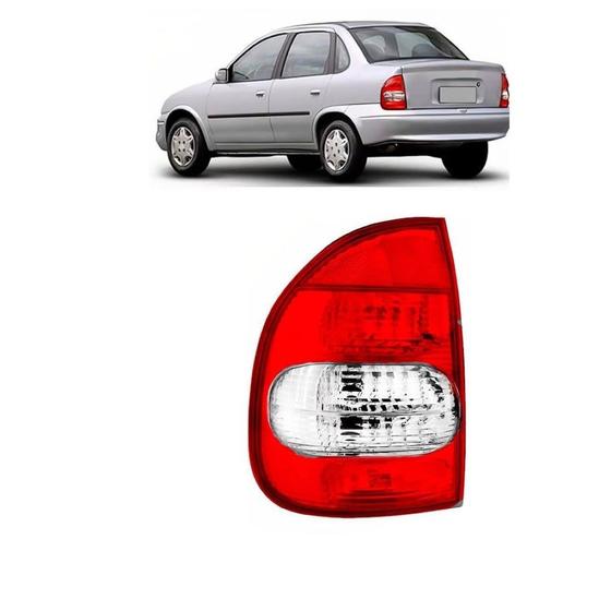 Imagem de Lanterna GM Corsa Sedan Esquerda 00 a 03 Bicolor Cristal