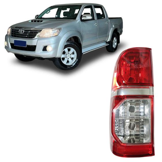 Imagem de Lanterna Hilux 2012 2013 2014 2015 Acrílico Lado Esquerdo