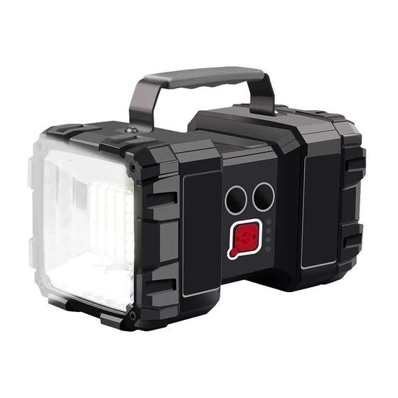 Lanterna Holofote Farolete LED Cabeça Dupla Recarregável USB Multifuncional Menor preço em Lanterna Holofote Farolete LED Cabeça Dupla Recarregável USB Multifuncional