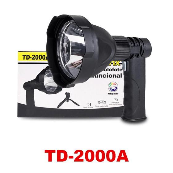 Imagem de Lanterna Holofote Multifuncional com Tripé B-max TD-2000A