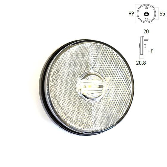 LANTERNA LATERAL CRISTAL BIVOLT LED CONECTOR 2 VIAS SELADO FIXAÇÃO TRASEIRA ABS PMMA Fornec Menor preço em LANTERNA LATERAL CRISTAL BIVOLT LED CONECTOR 2 VIAS SELADO FIXAÇÃO TRASEIRA ABS PMMA Fornec