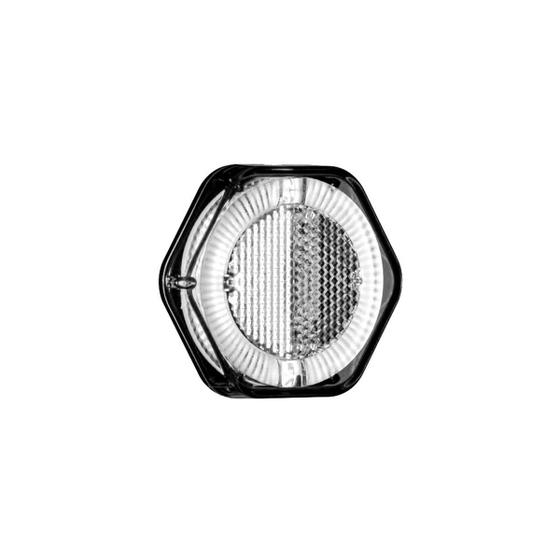 Lanterna lateral cristal led bivolt com guia de luz com pf Menor preço em Lanterna lateral cristal led bivolt com guia de luz com pf