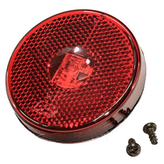 Imagem de Lanterna Lateral Frontal Redonda Led Vermelho Bivolt Modelo Randon 66mm Sem Suporte Com Plug - GF7.118.13VM